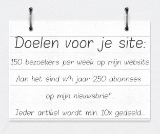 wanneer ben je succesvol online? Doelen voor je site