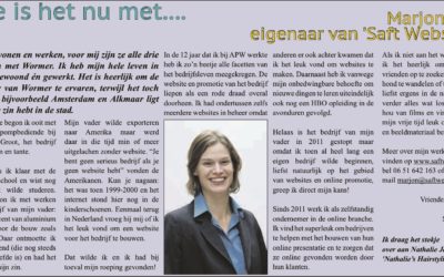 Interview in de Aktief Wormer aug 2014